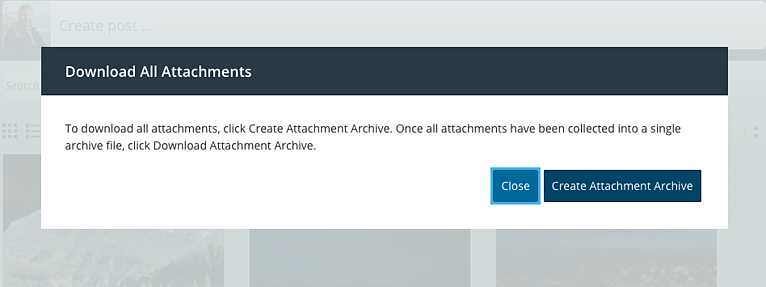 Create Attachement Archive