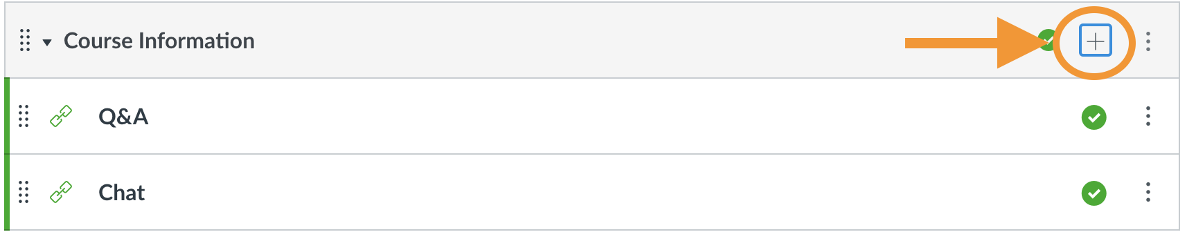 Canvas Modules: Add Module Item