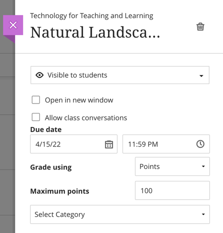 Setting Assignment Dates – Harmonize