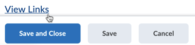Brightspace Setup: Edit Deployment View Links Link