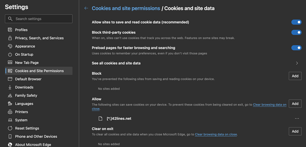 3rd-Party Cookie Settings – Harmonize