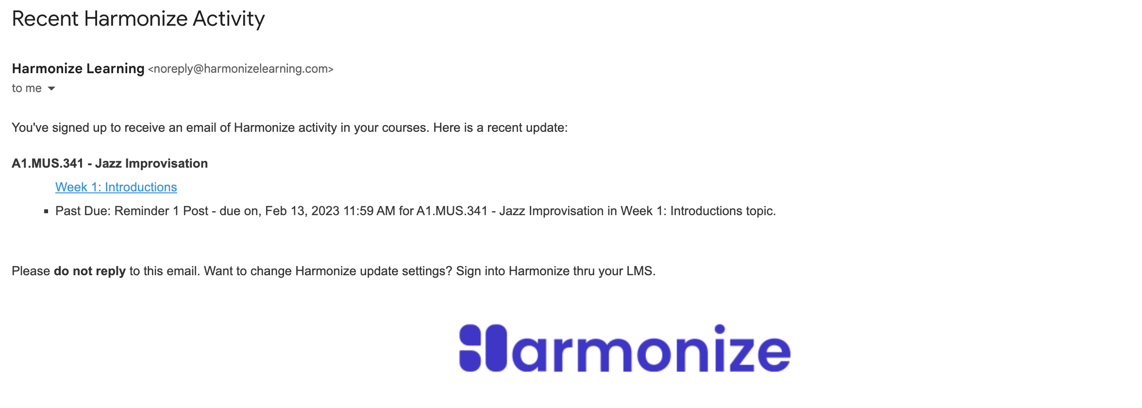 Email Notification: Milestone Past Due Reminder