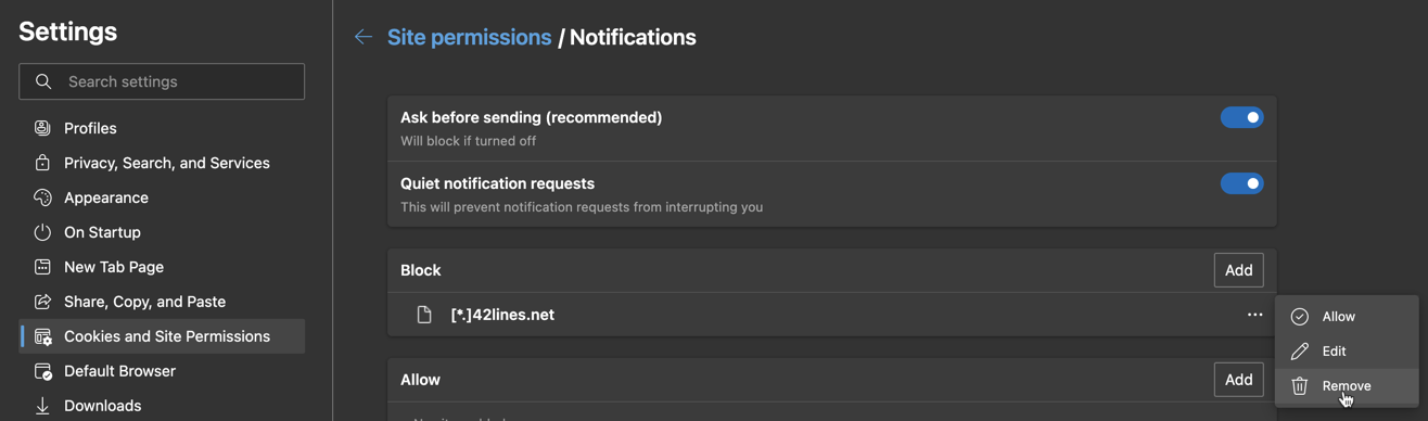 42lines.net: Remove