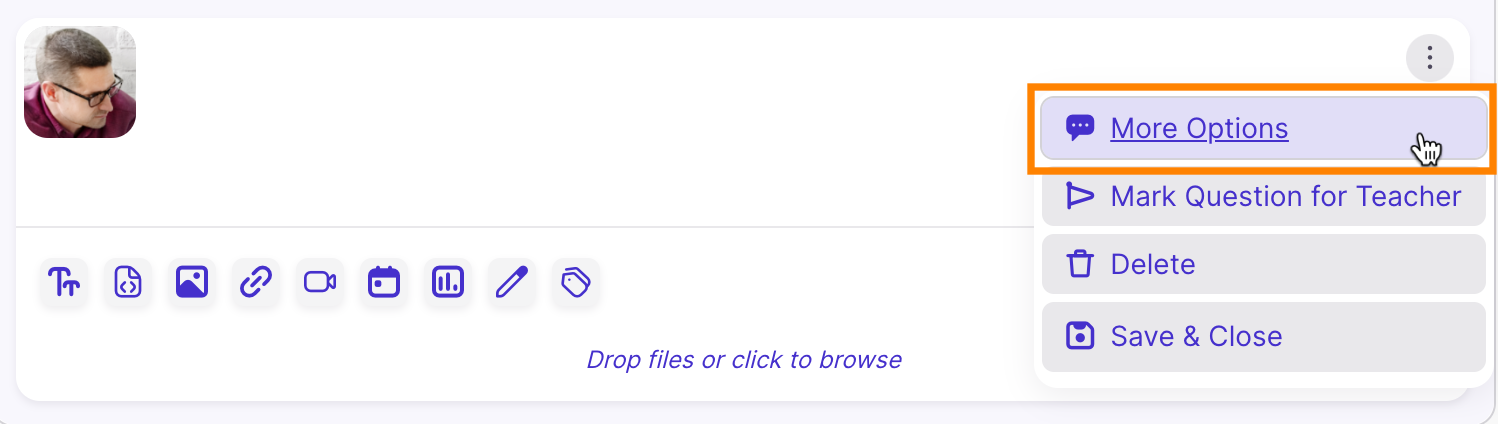 Discussion: Add Comment Simple Mode Menu Options