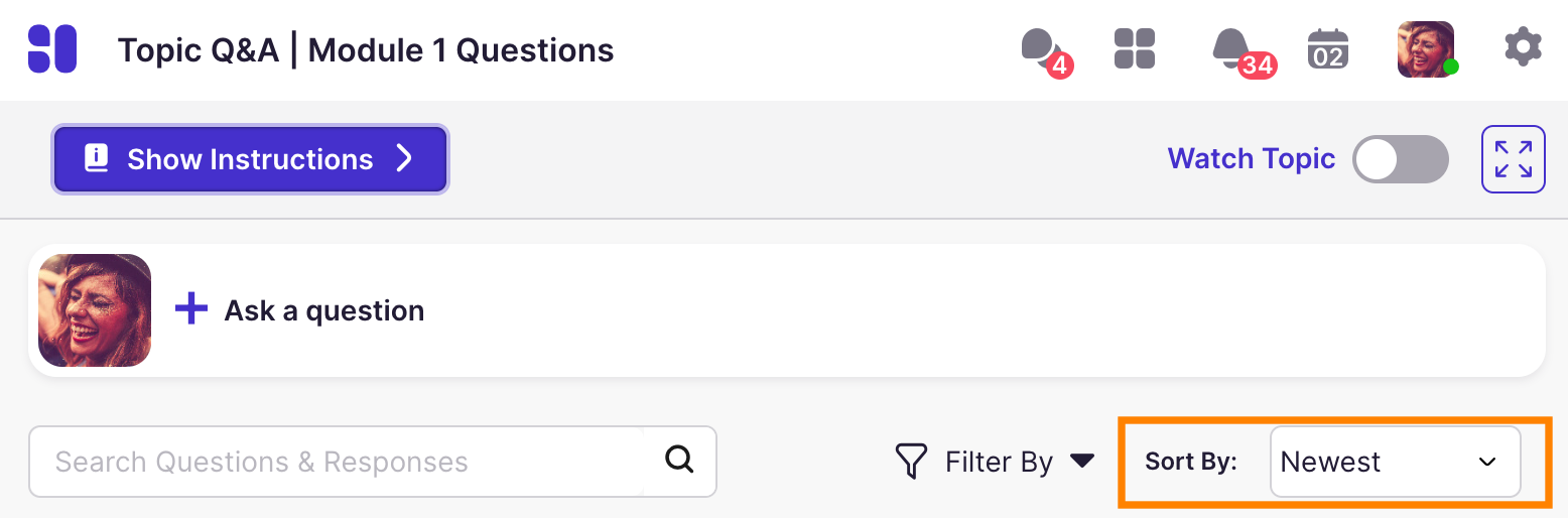 Question & Answer: Sort By Dropdown