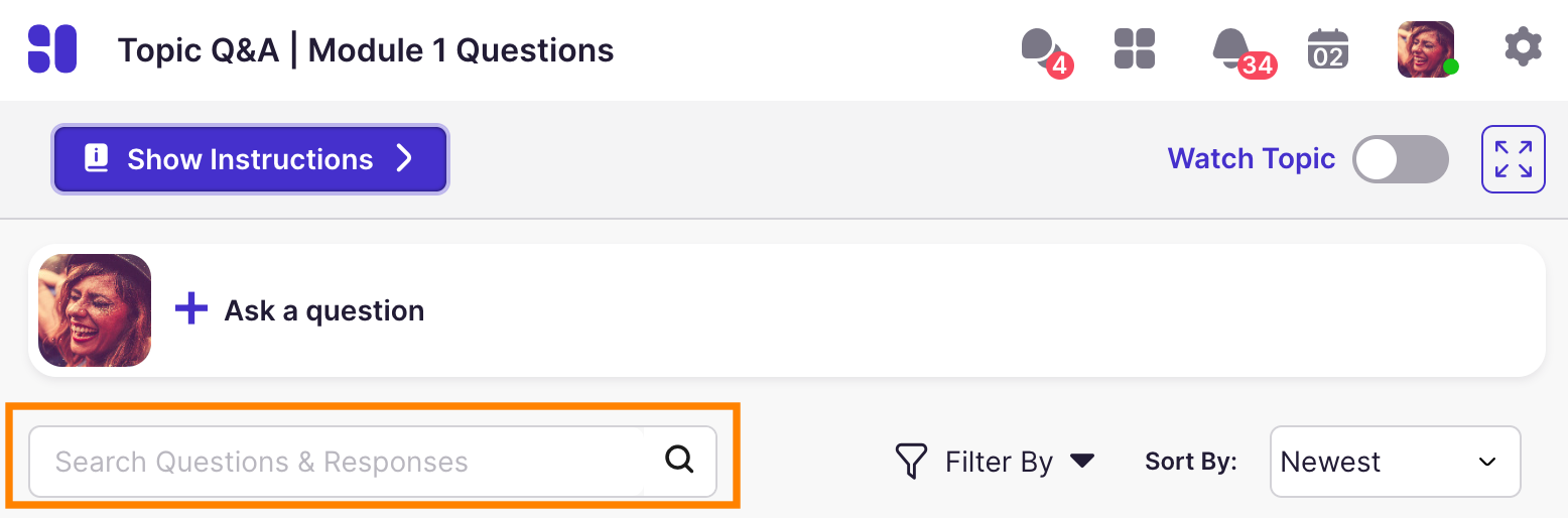 Question & Answer: Search Field
