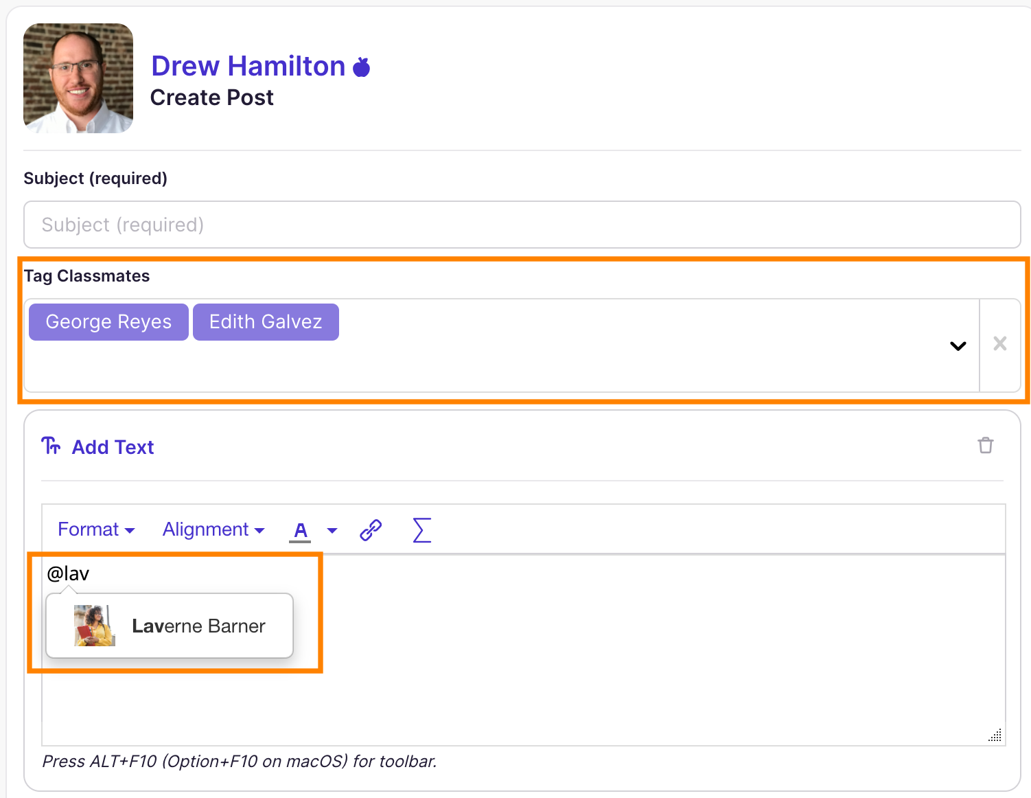 Discussion: Create Post Tag Users