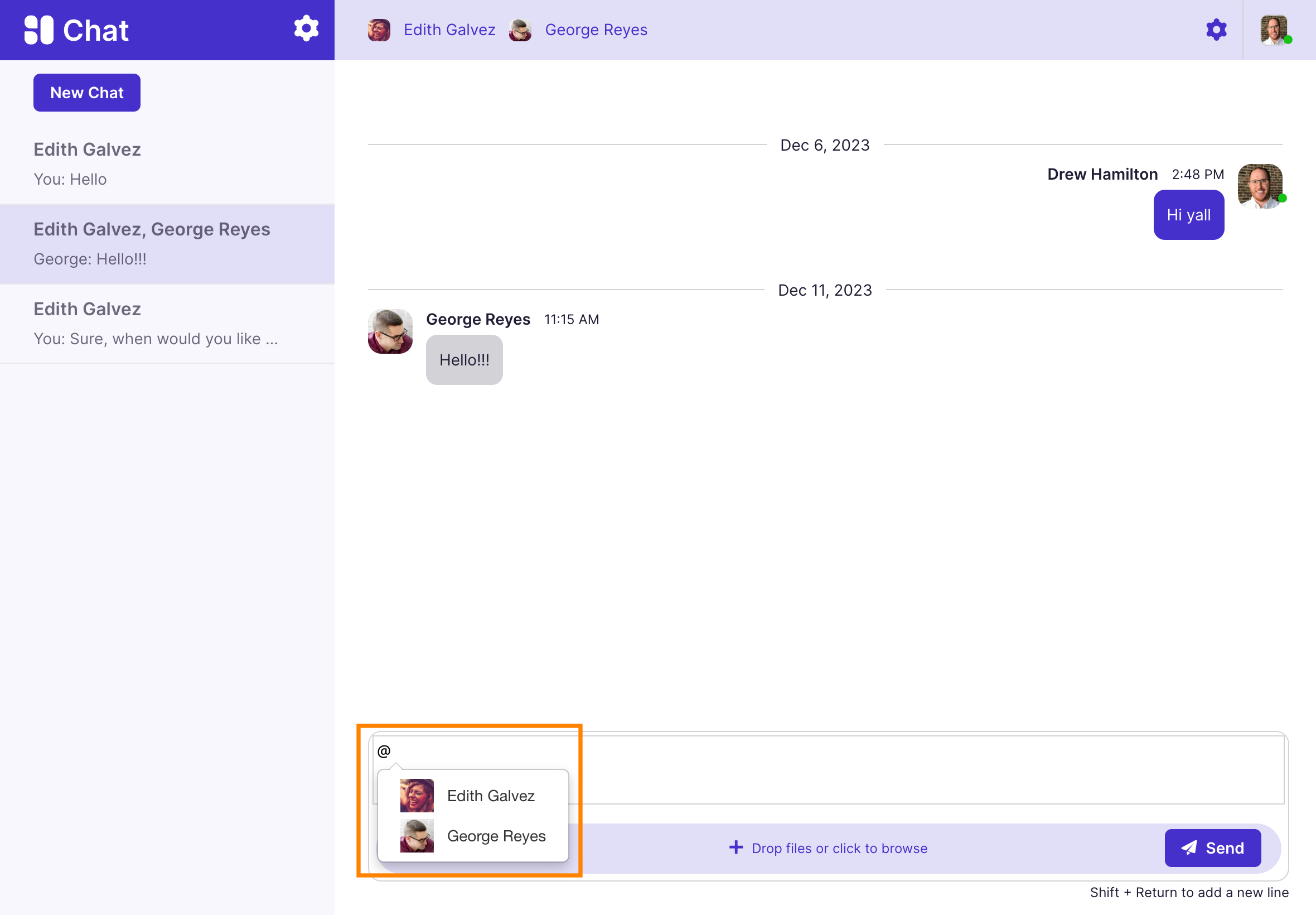 Chat: Tag Users