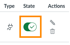 Screenshot of LTI key toggled on in state column