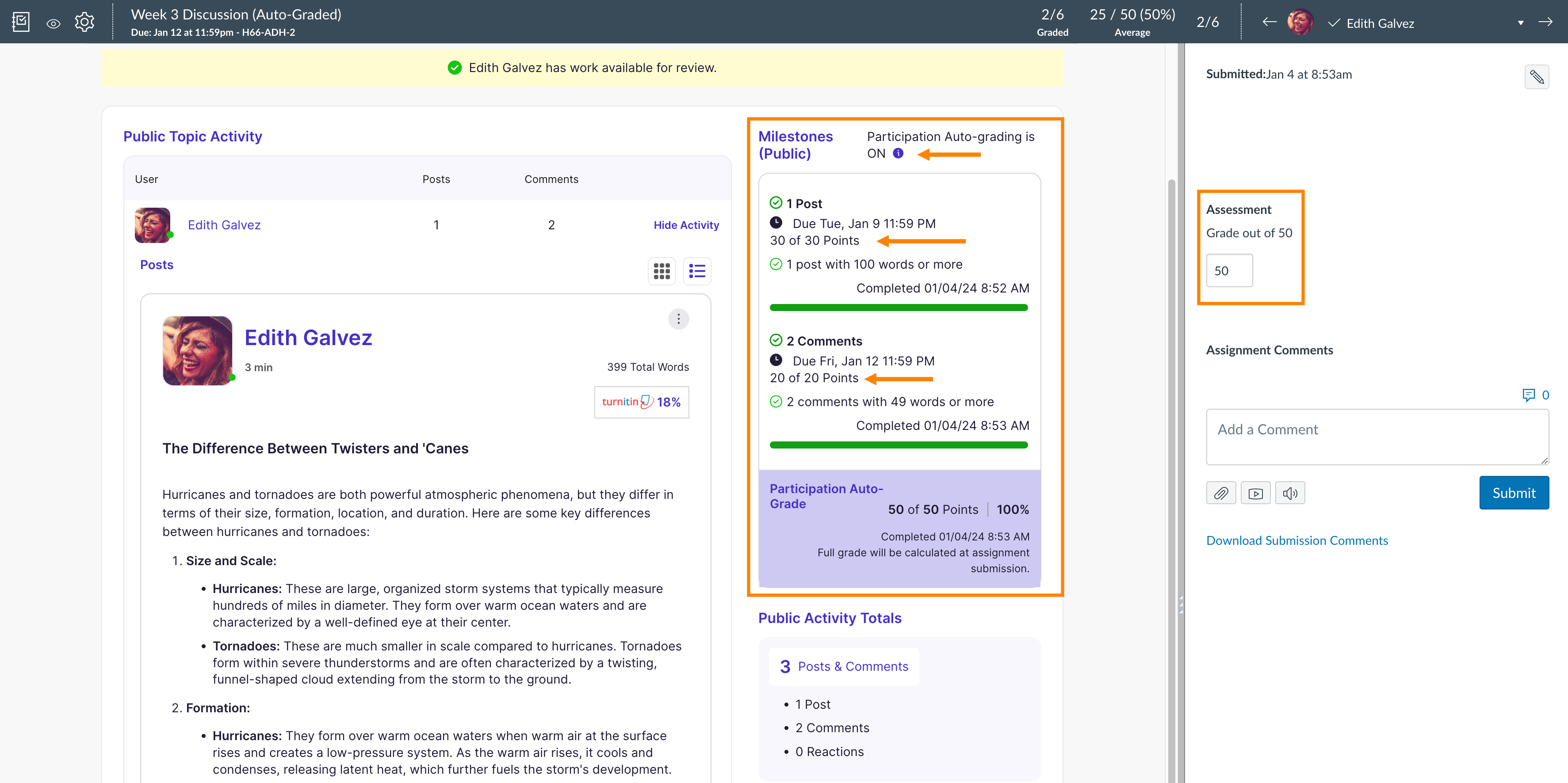 Canvas SpeedGrader: Auto-Grading Submission