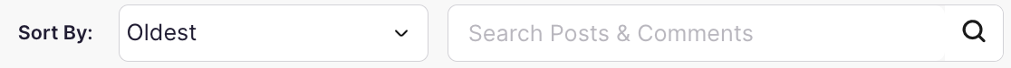 Discussion: Sorting Dropdown and Search Bar