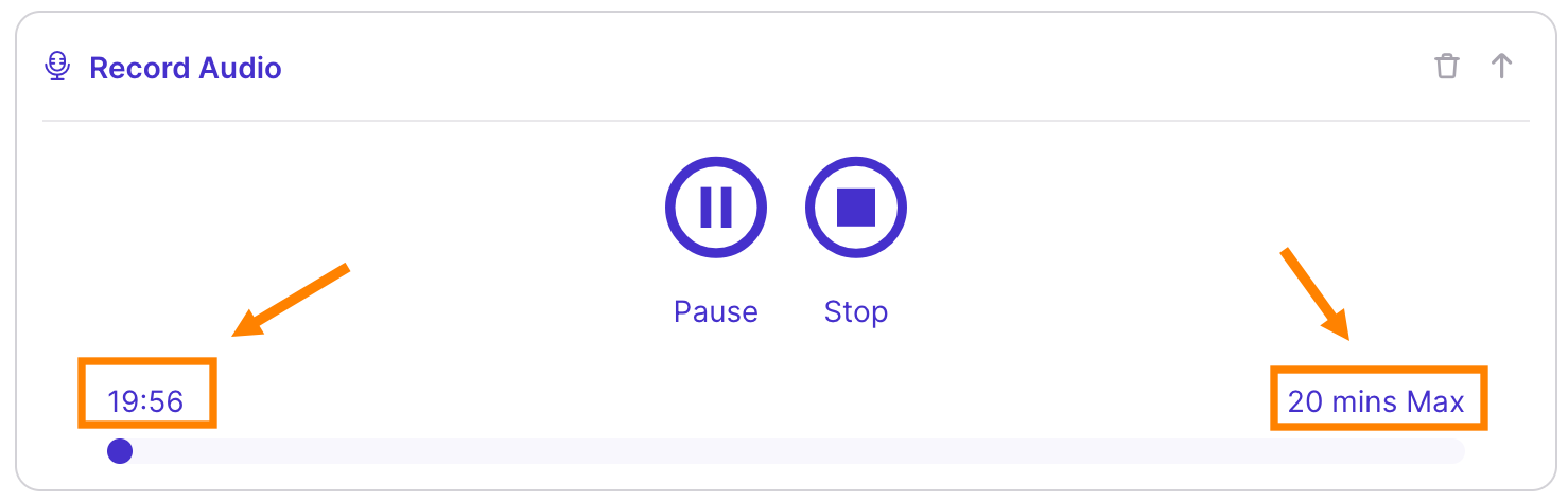 Discussion Create Post Record Audio Custom Duration Limit