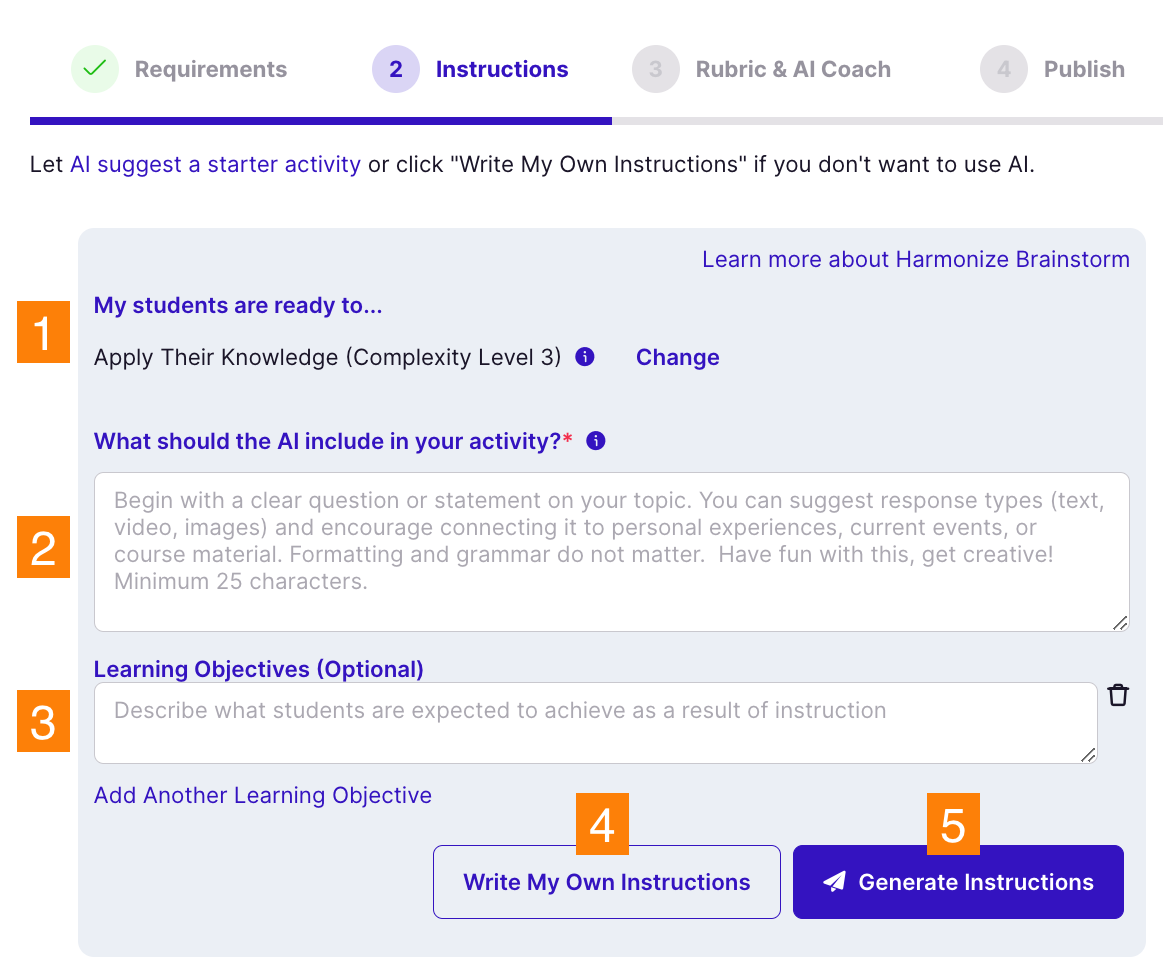 Create Discussion: Instructions
