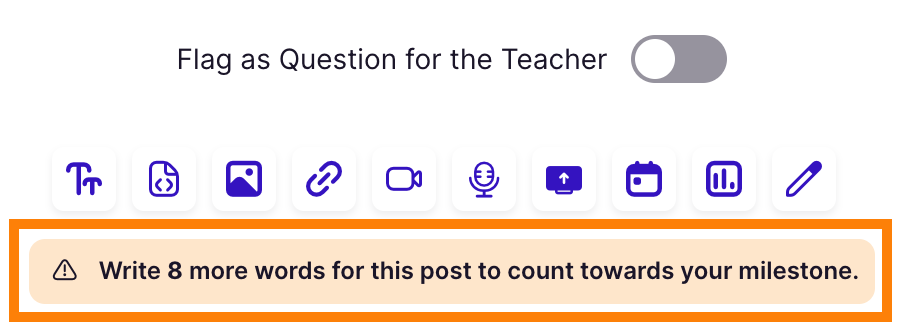 Warning: minimum word count not met