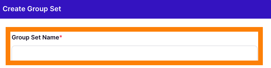 Group Set Name
