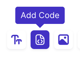 Add code button