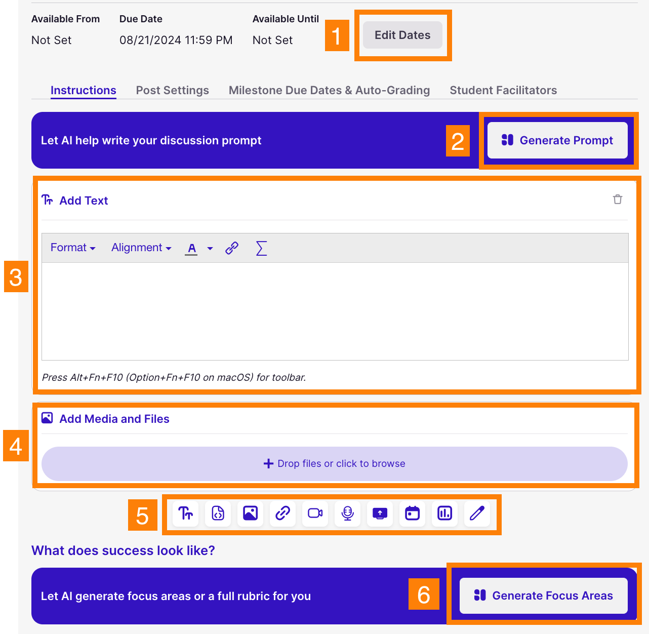 Create Discussion: Instructions