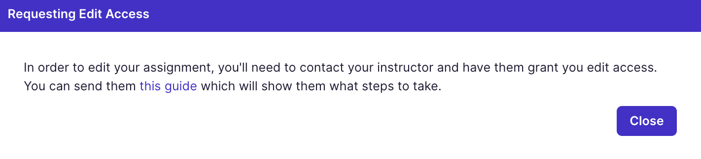 Requesting Edit Access