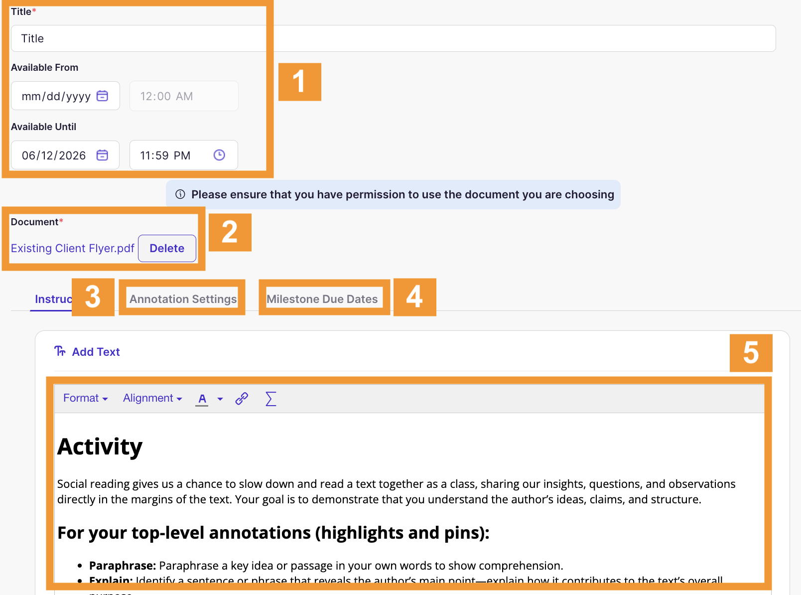 Social Reading Editor